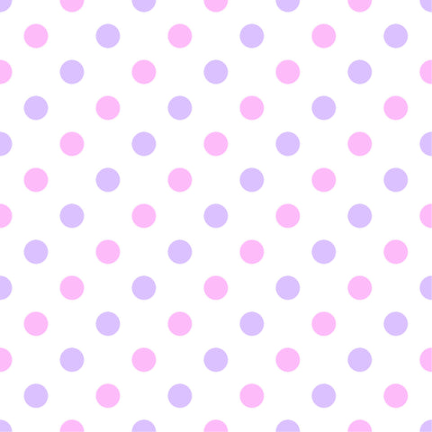 Baby Bamboo Pink & Lilac Multi Dots