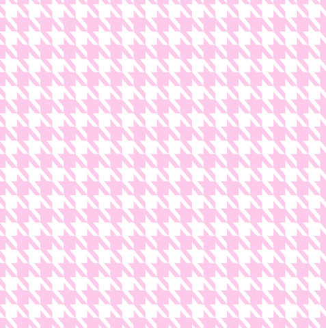 Baby Bamboo Pink Houndstooth
