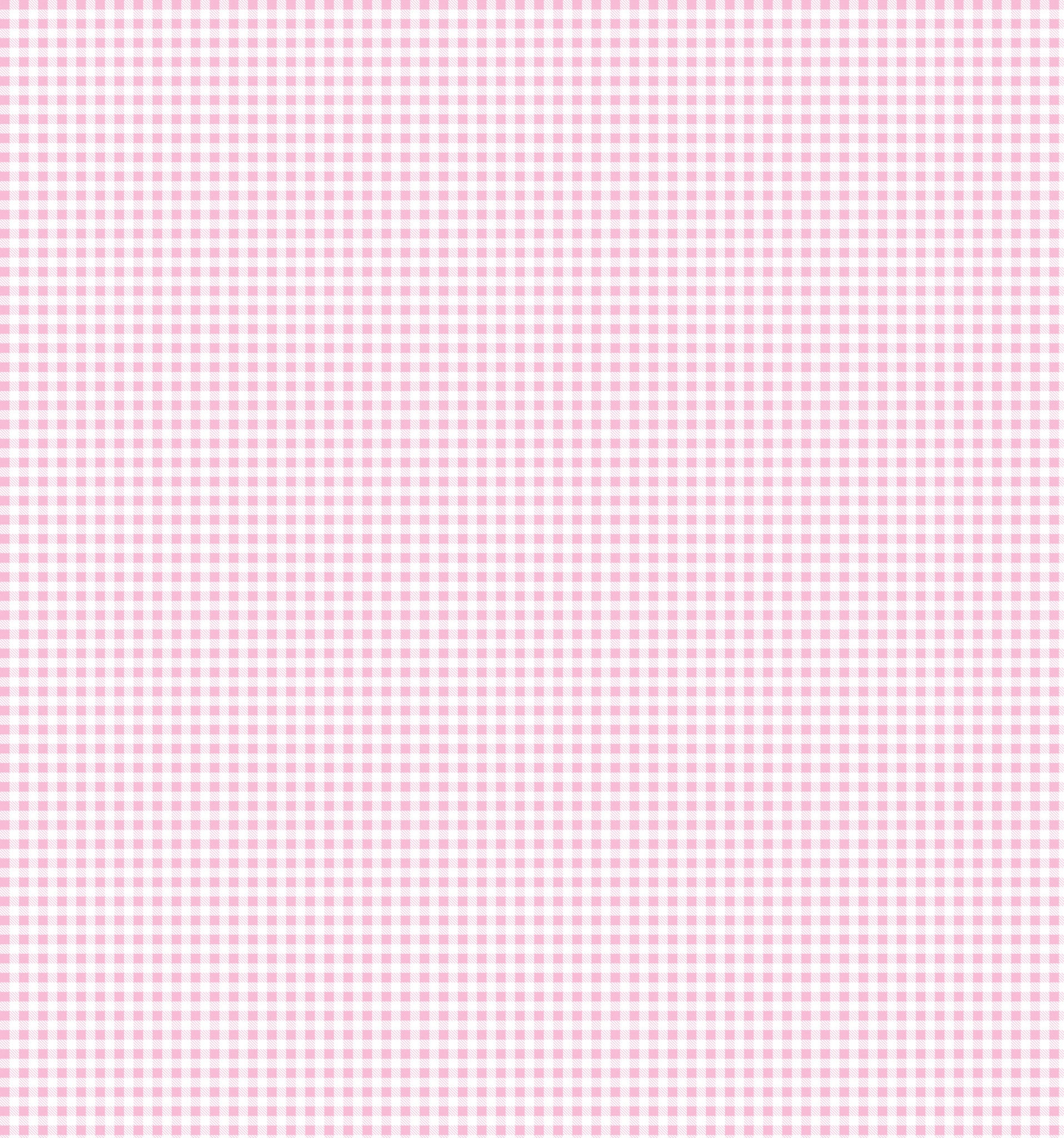Cotton Flannel Print Gingham Light Pink