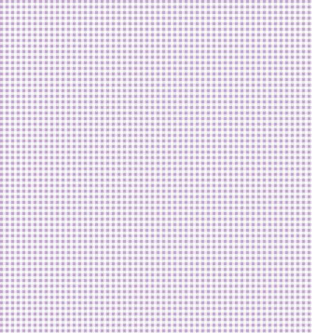 Cotton Flannel Print Gingham Lilac
