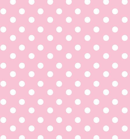 Cotton Flannel Print Polkadot Light Pink