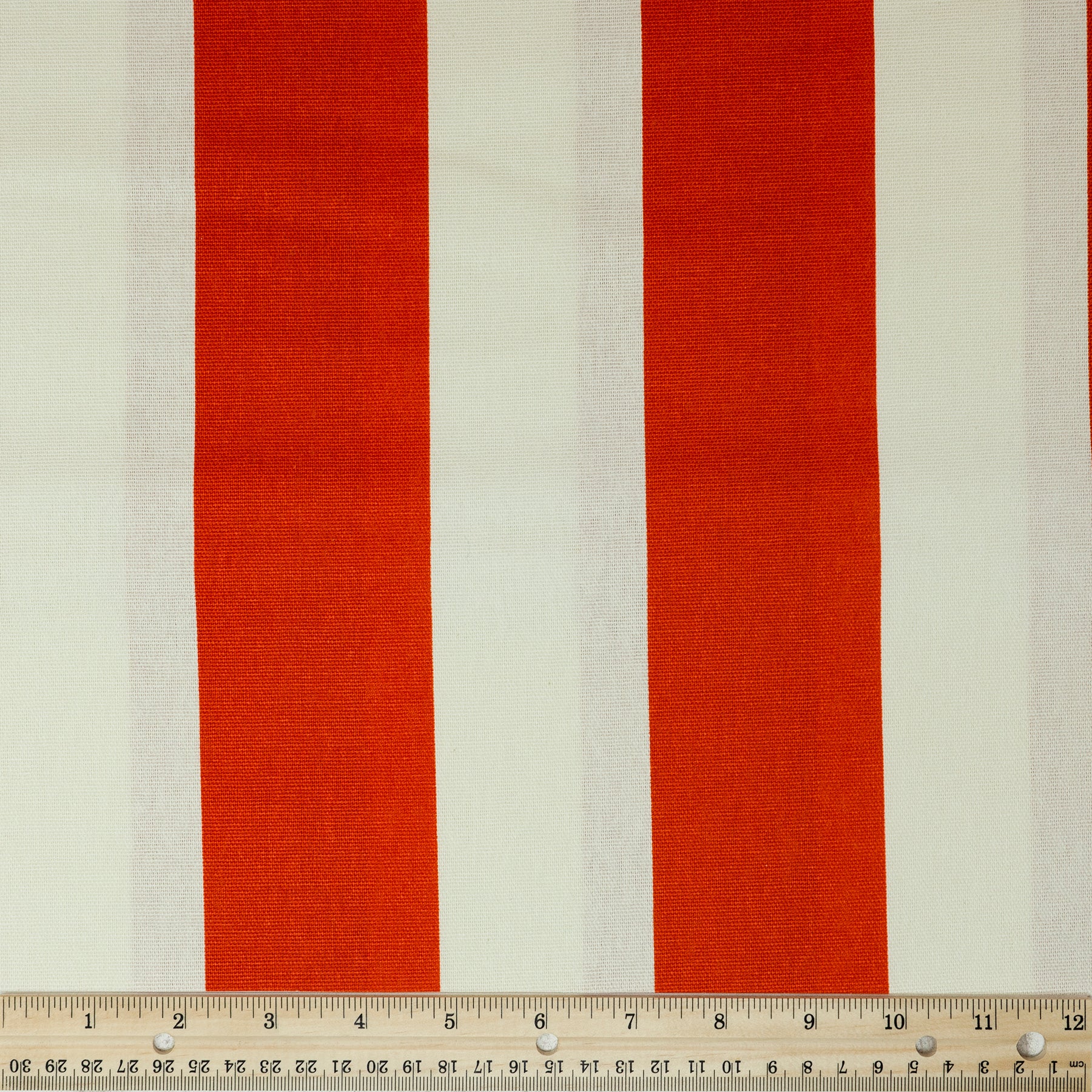 Waverly Inspirations 100% Cotton Duck 45" Width Stripe Orange Color Sewing Fabric by the Yard