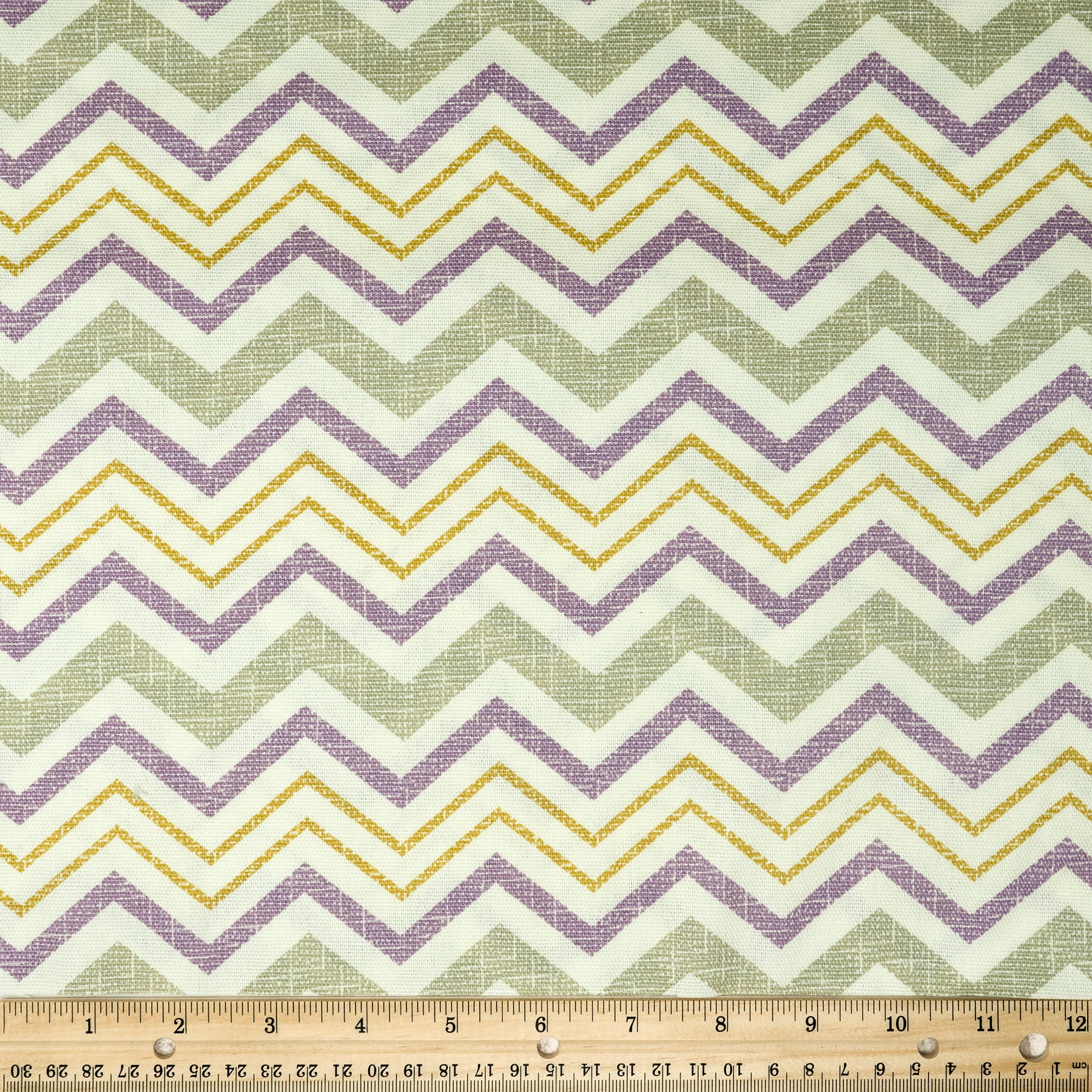 Waverly Inspirations 100% Cotton Duck 45" Width Chevron Lilac Color Sewing Fabric by the Yard