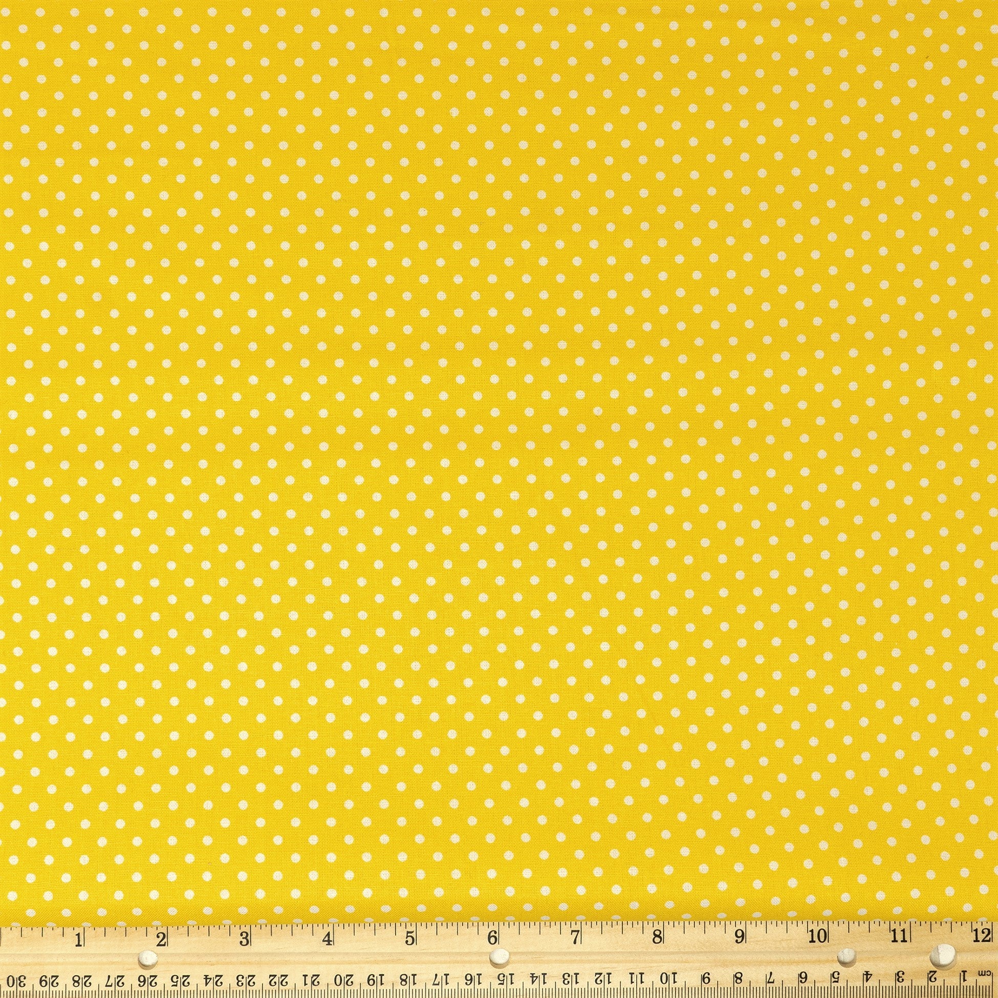 Waverly Inspirations Cotton 44" Med Dot Sunshine Color Sewing Fabric by the Yard