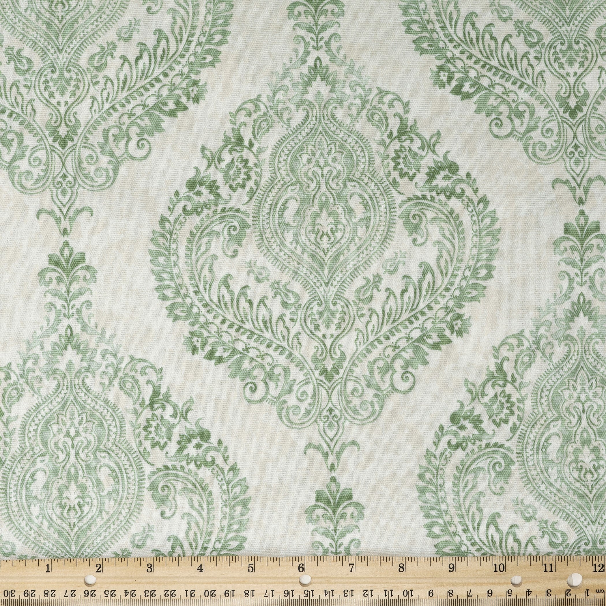 Waverly Inspirations 100% Cotton Duck 45" Width Long Damask Spa Color Sewing Fabric by the Yard