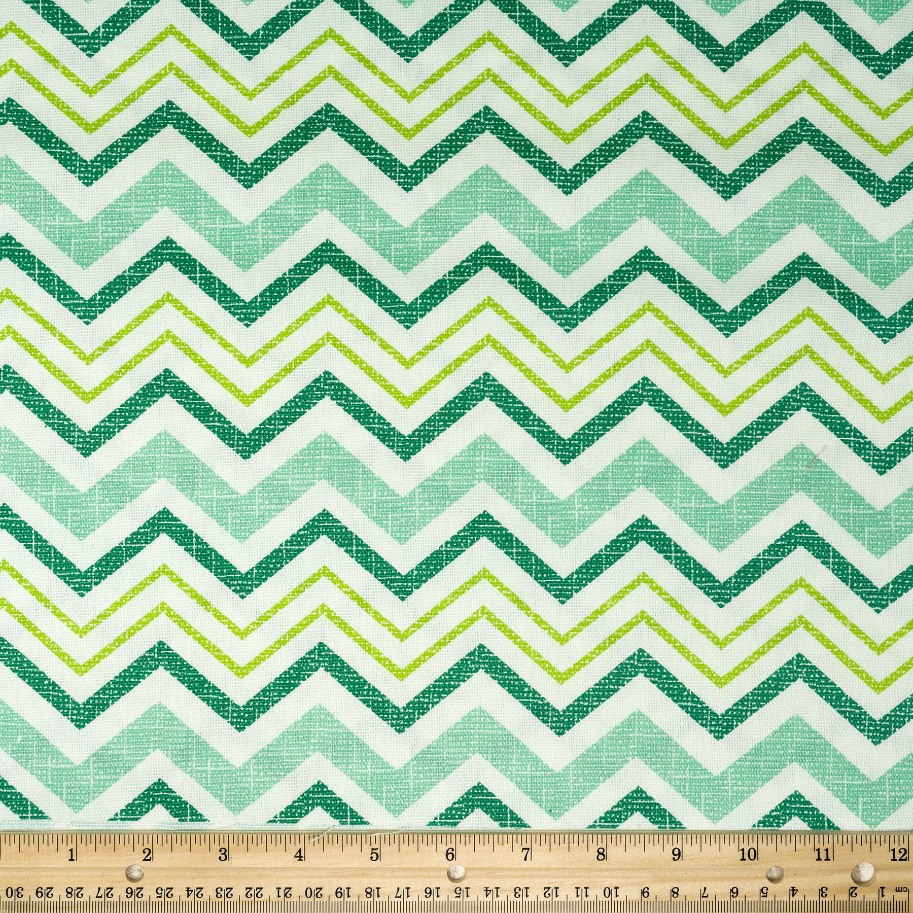 Waverly Inspirations 100% Cotton Duck 45" Width Chevron Lime Print Sewing Fabric by the Yard