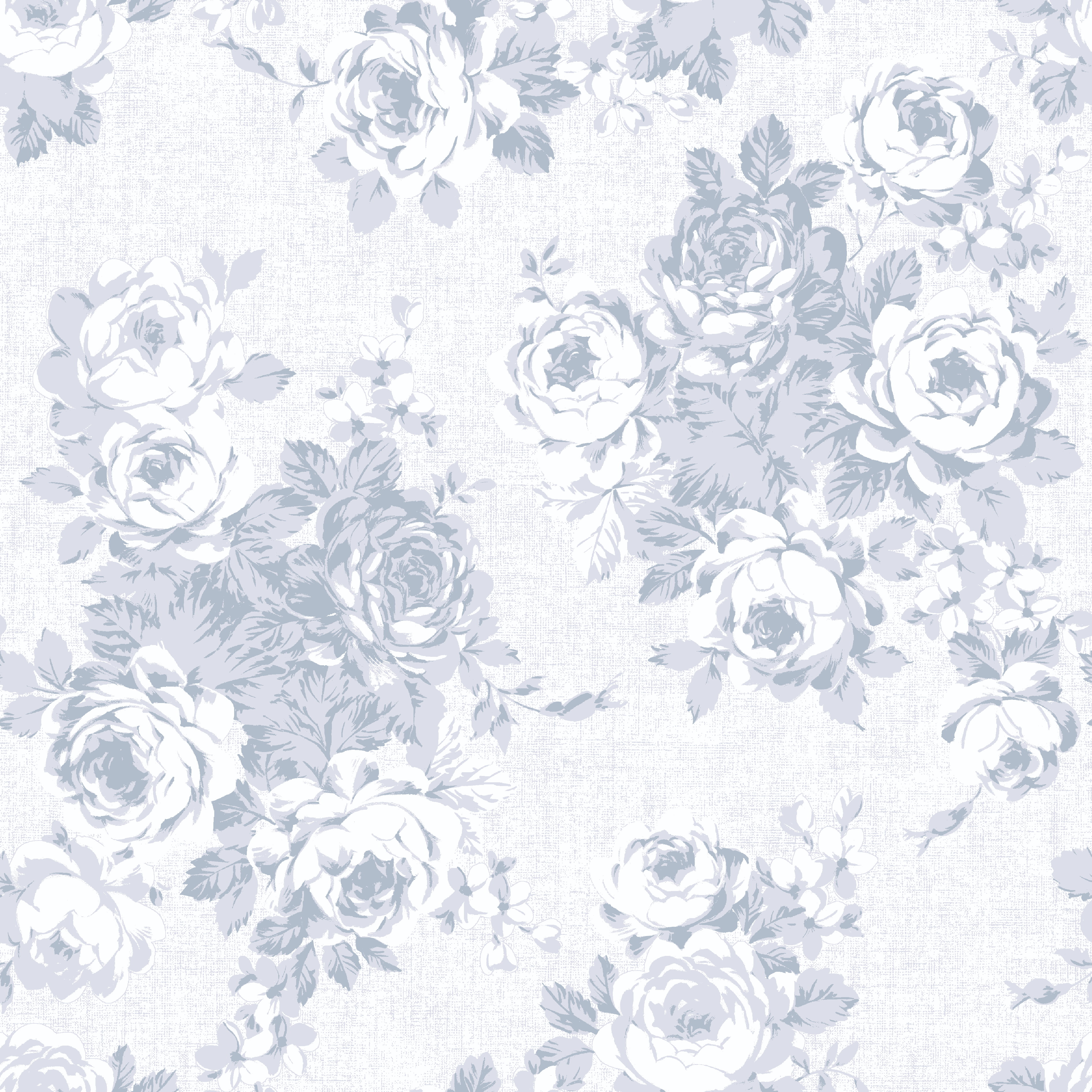 Waverly Inspirations 44" 100% Cotton Floral Sewing & Craft Fabric By the Yard, Gray