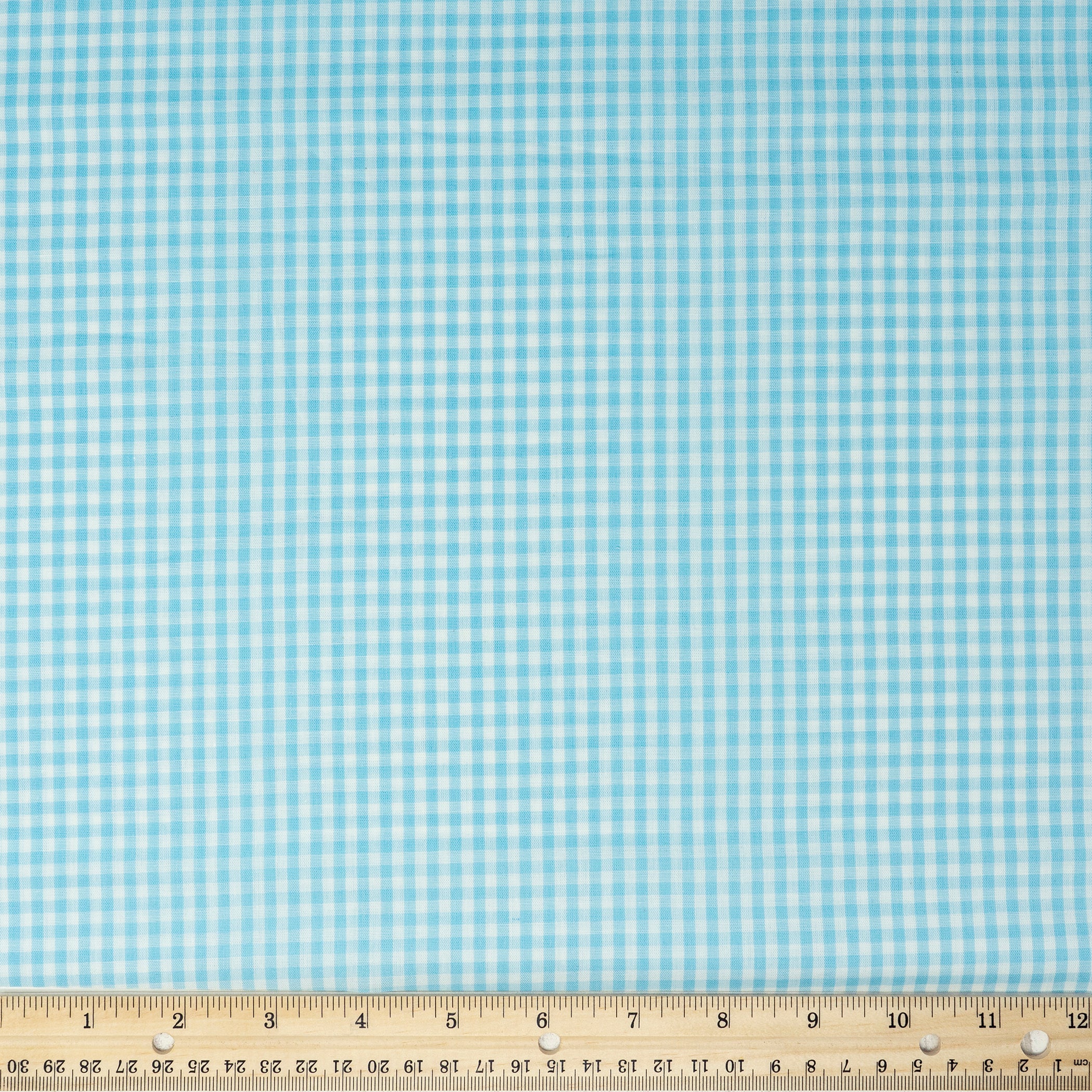 Waverly Inspirations Cotton 44" 1/8" Gingham Powder Blue Yarn Dye Color Sewing Fabric by the Yard