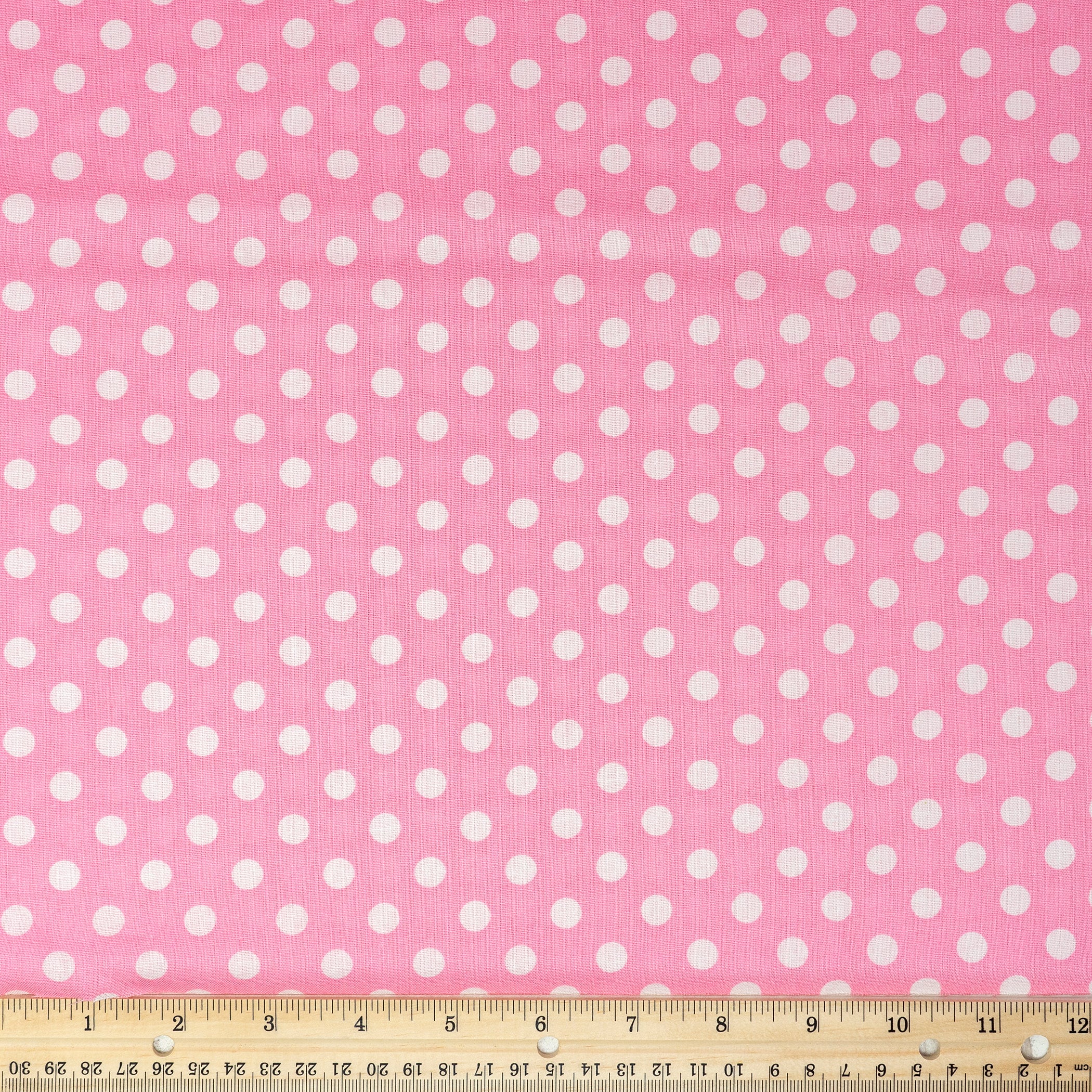 Waverly Inspirations Cotton 44" Big Dots Carnation Color Sewing Fabric by the Yard