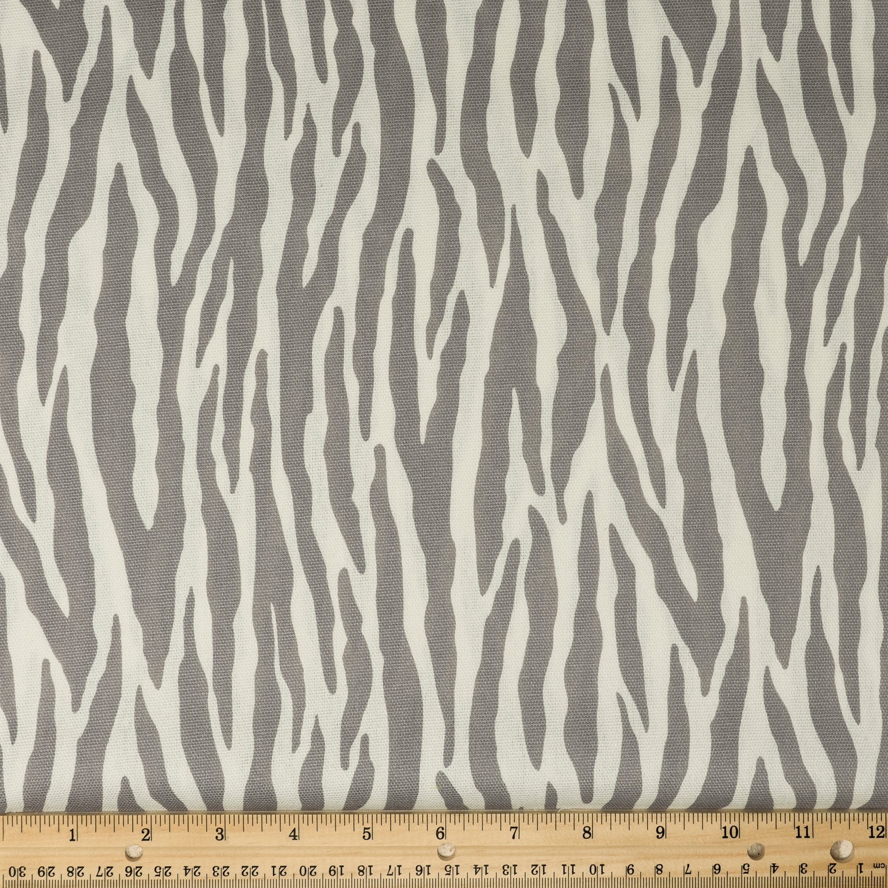 Waverly Inspirations 100% Cotton Duck 45" Width Zebra Grey Color Sewing Fabric by the Yard