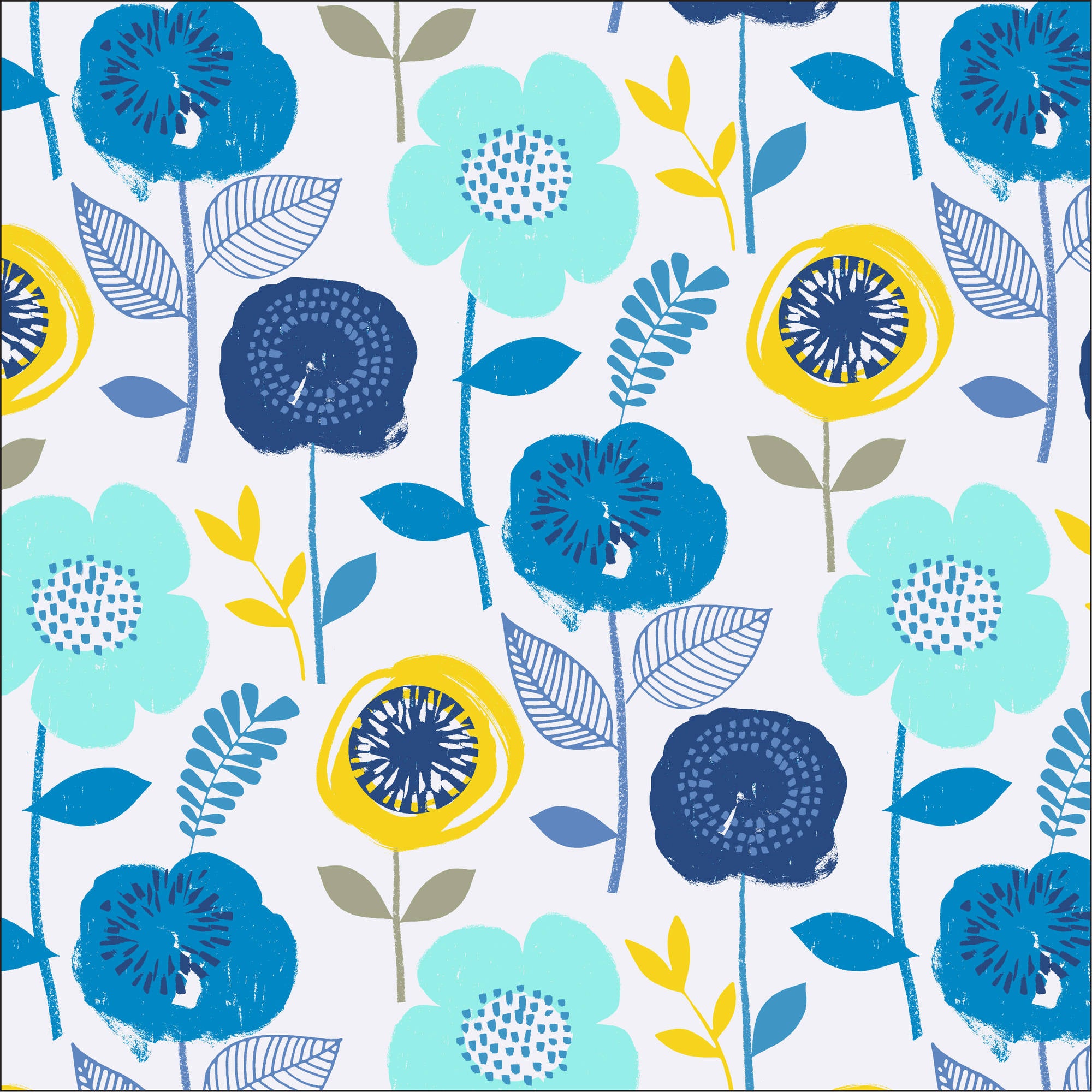 Waverly Inspirations Cotton 44" Bloom Lagoon Color Sewing Fabric by the Yard