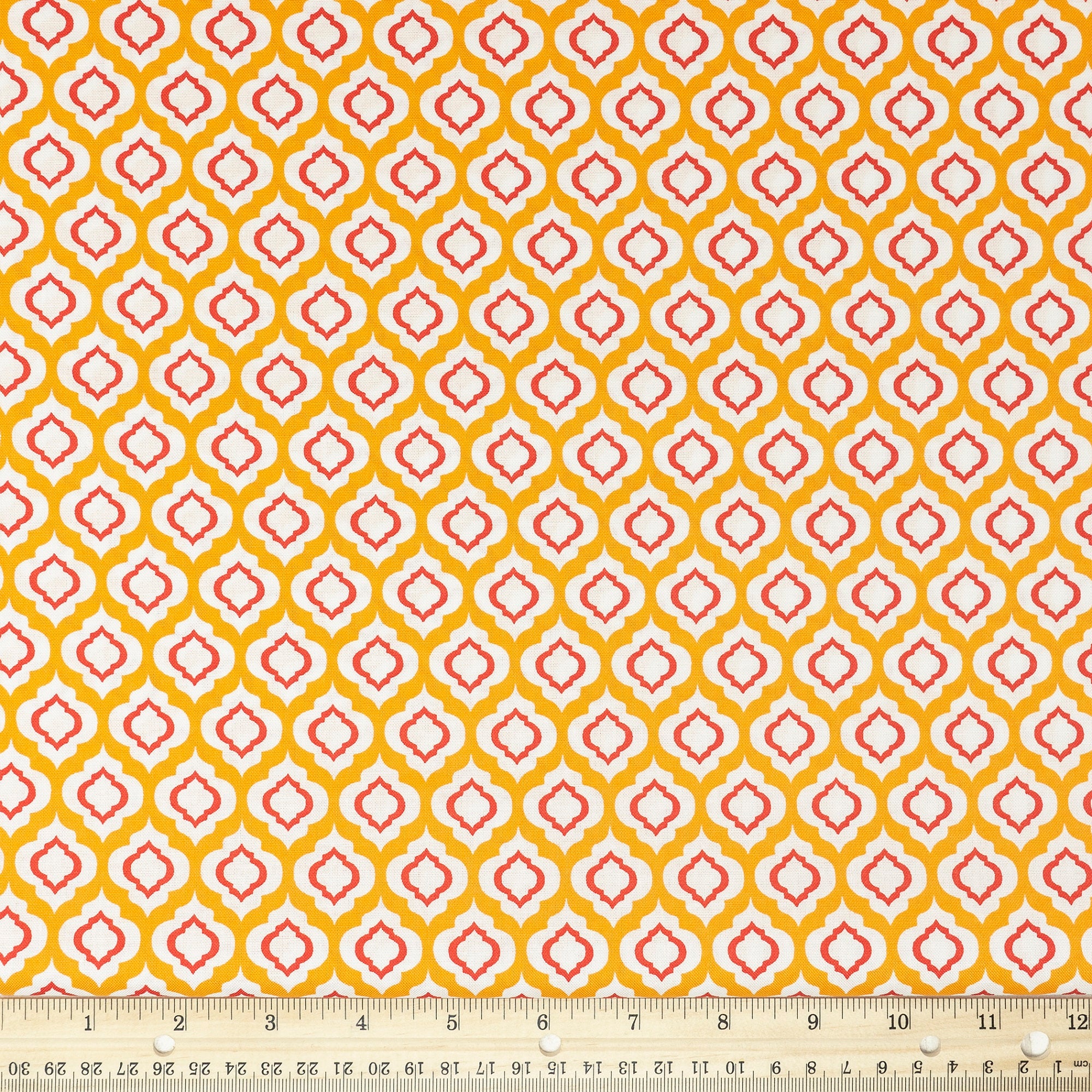 Waverly Inspirations Cotton 44" Rain Drop Orange Color Sewing Fabric by the Yard