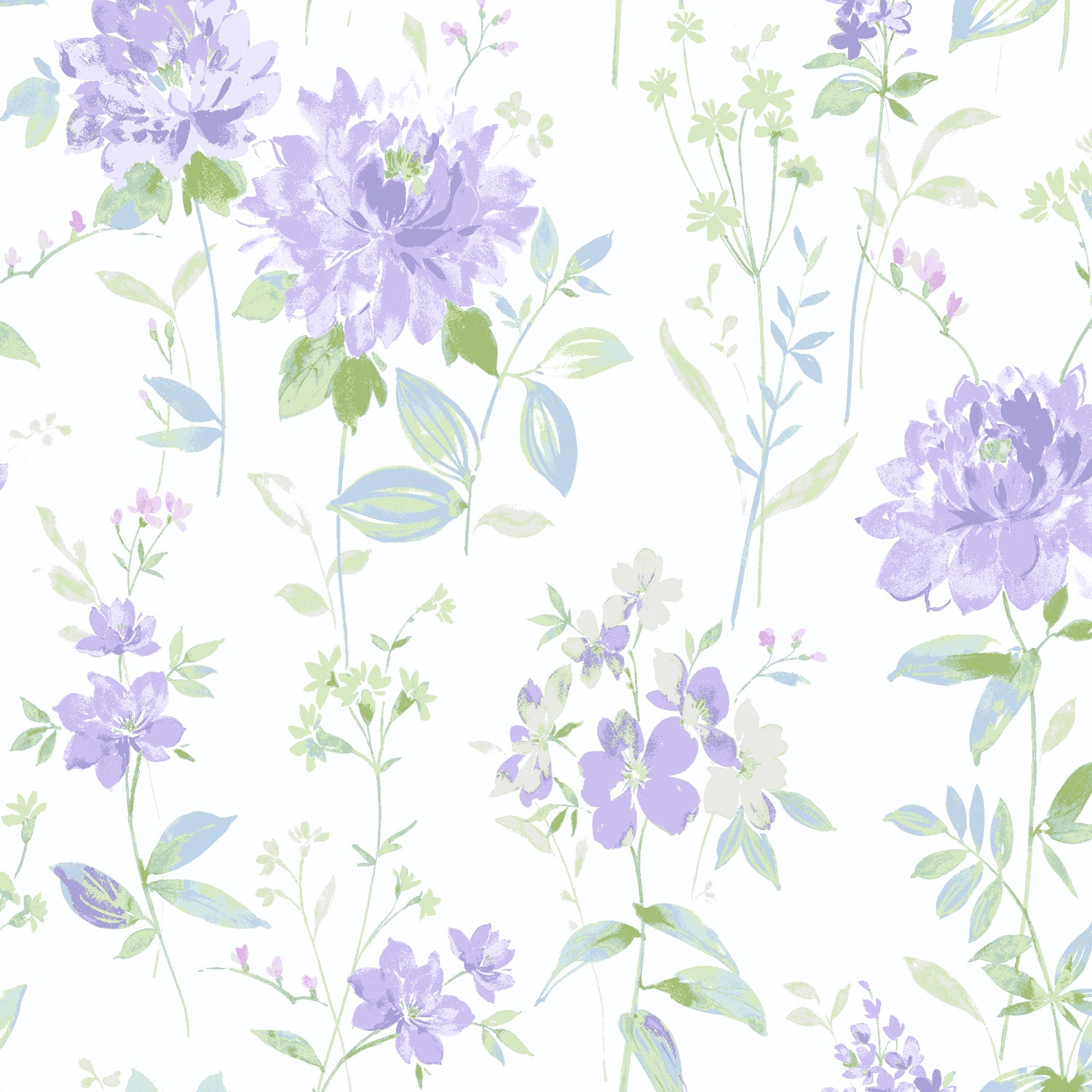 Waverly Inspirations Cotton 44" Floral Wisteria Color Sewing Fabric by the Yard