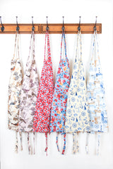 Stitch & Sparkle APRON with pocket, 100% Cotton, Vintage, Toss Flowerlet,  One Size Fix For All