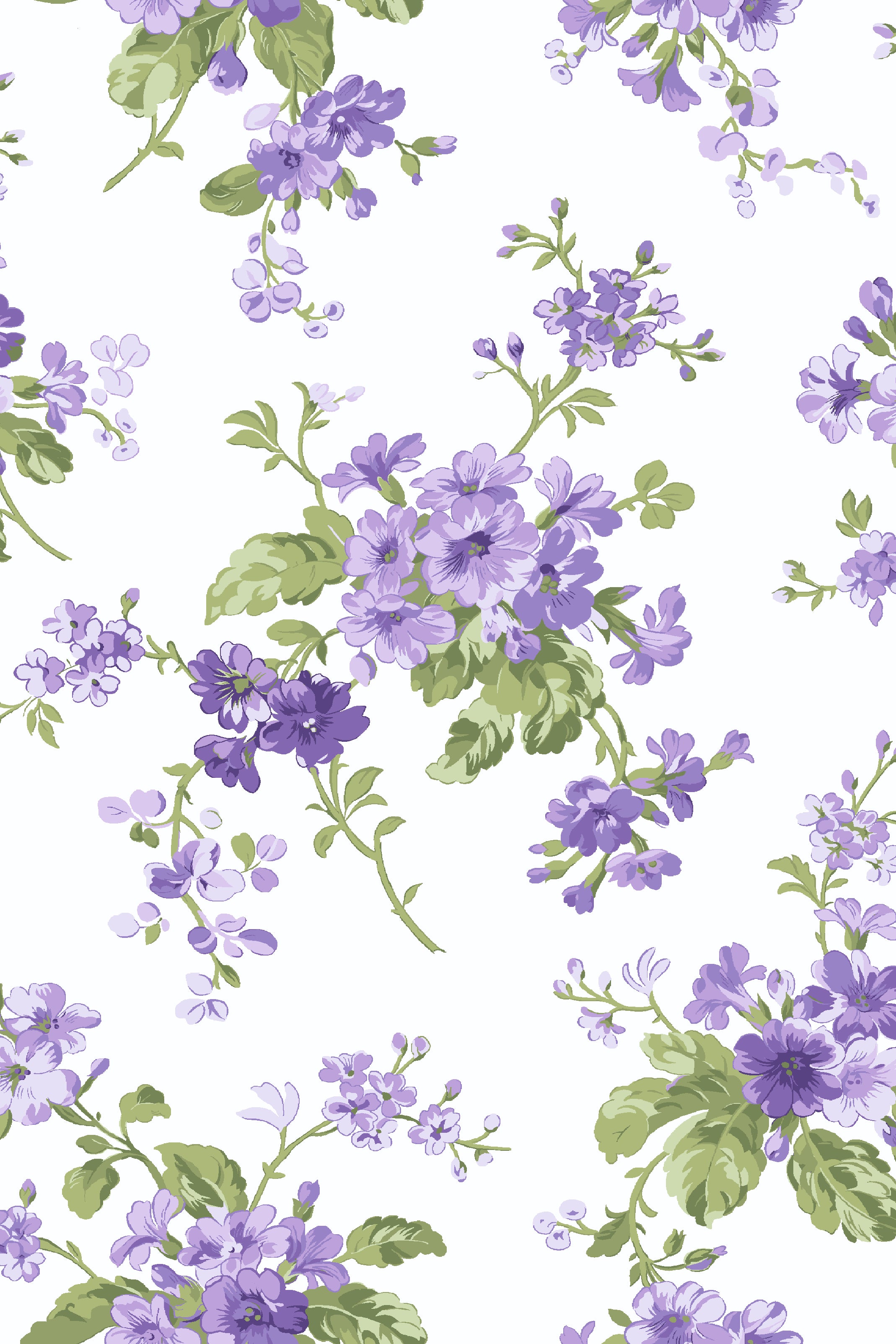Waverly Inspirations Cotton 44" Floral Lilac Color Sewing Fabric by the Yard