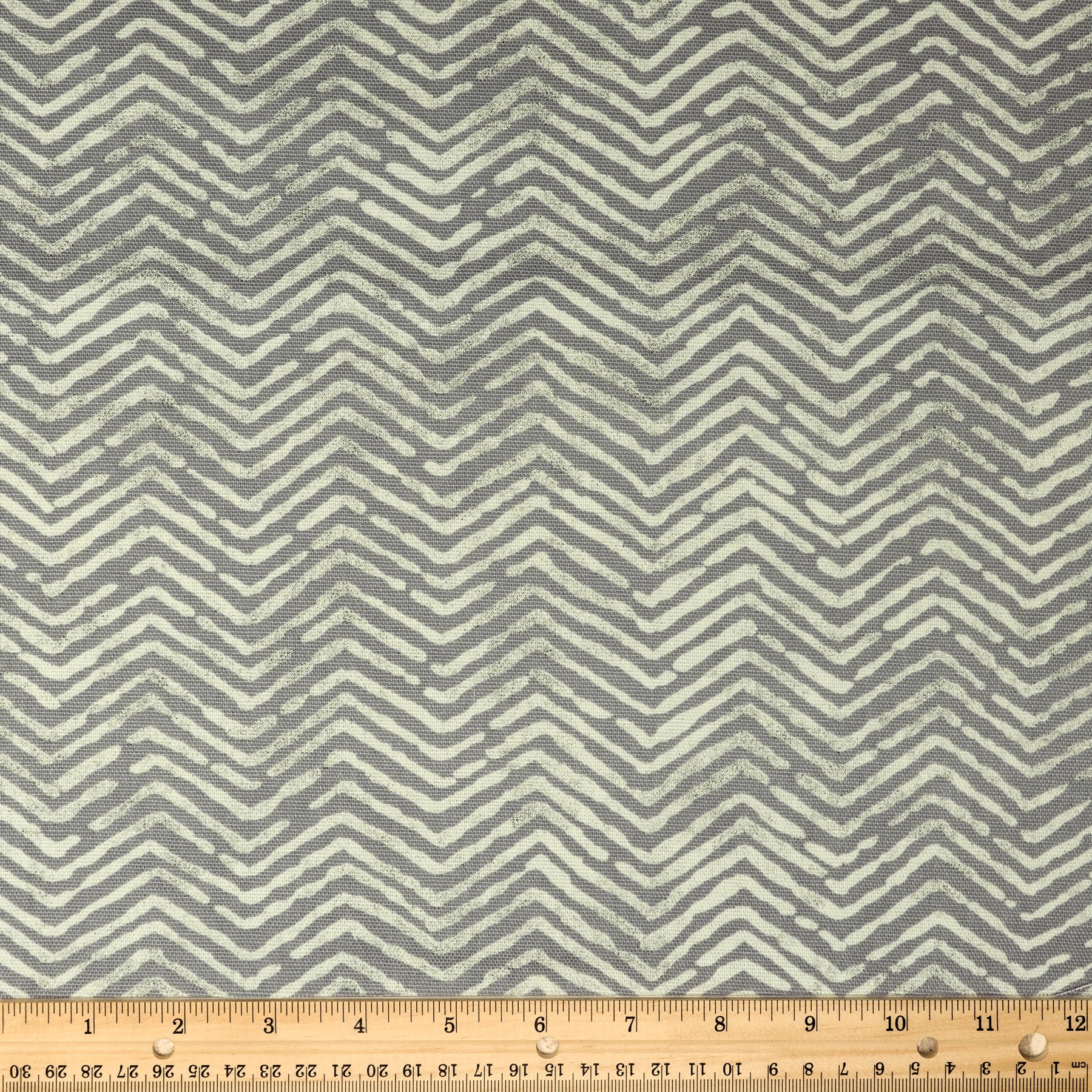 Waverly Inspirations 100% Cotton Duck 45" Width Herringbone Gray Color Sewing Fabric by the Yard