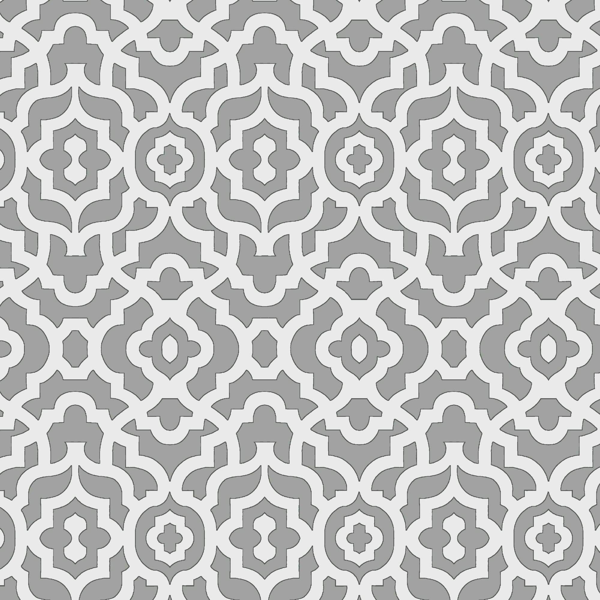 Waverly Inspirations 100% Cotton Duck 45" Width Lattice Print Grey Color Sewing Fabric by the Yard