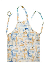 Stitch & Sparkle APRON with pocket, 100% Cotton, Nautical, Lighthouse Beige,  One Size Fix For All