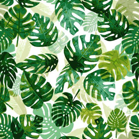 Stitch & Sparkle Fabrics, Tropical, Layering Tropical Leaves  Cotton Fabrics,  Quilt, Crafts, Sewing, Cut By The Yard