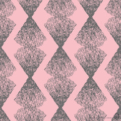 Stitch & Sparkle Mid-Centry-Cones Coral 100% Cotton Fabric 44" Wide, Quilt Crafts Cut by The Yard