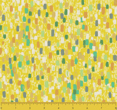 Stitch & Sparkle Impressionism Moment-Yellow 100% Cotton Fabric 44" Wide, Quilt Crafts Cut By The Yard