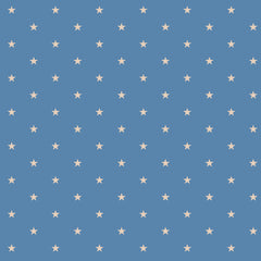 NAUTICAL-SS Naut Star Blue 100% Cotton