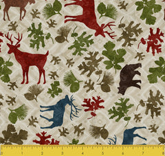 Stitch & Sparkle Paul Brent-Lodge Farm-In The Forest 100% Cotton Fabric 44" Wide, Quilt Crafts Cut by The Yard