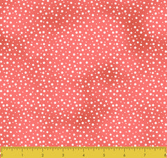 Stitch & Sparkle Fabrics, Watercolor Floral, Red Watecolor Dots Cotton Fabrics,  Quilt, Crafts, Sewing, Cut By The Yard