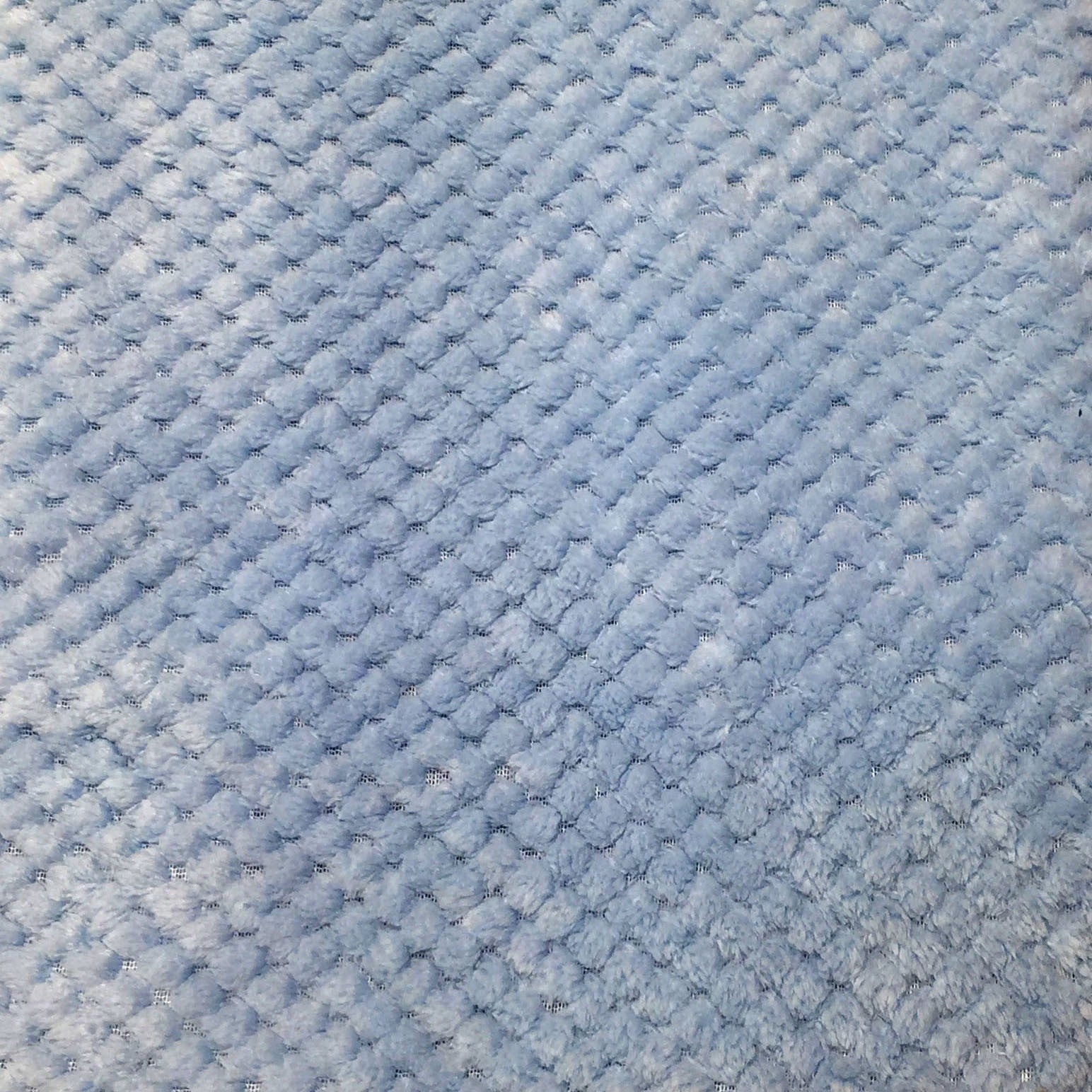 Blue honeycomb fleece