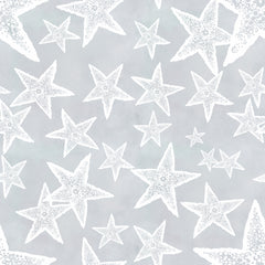 Stitch & Sparkle Surrender To The Sea-Sea Stars On Grey 100% Cotton Fabric 44" Wide, Quilt Crafts Cut by The Yard