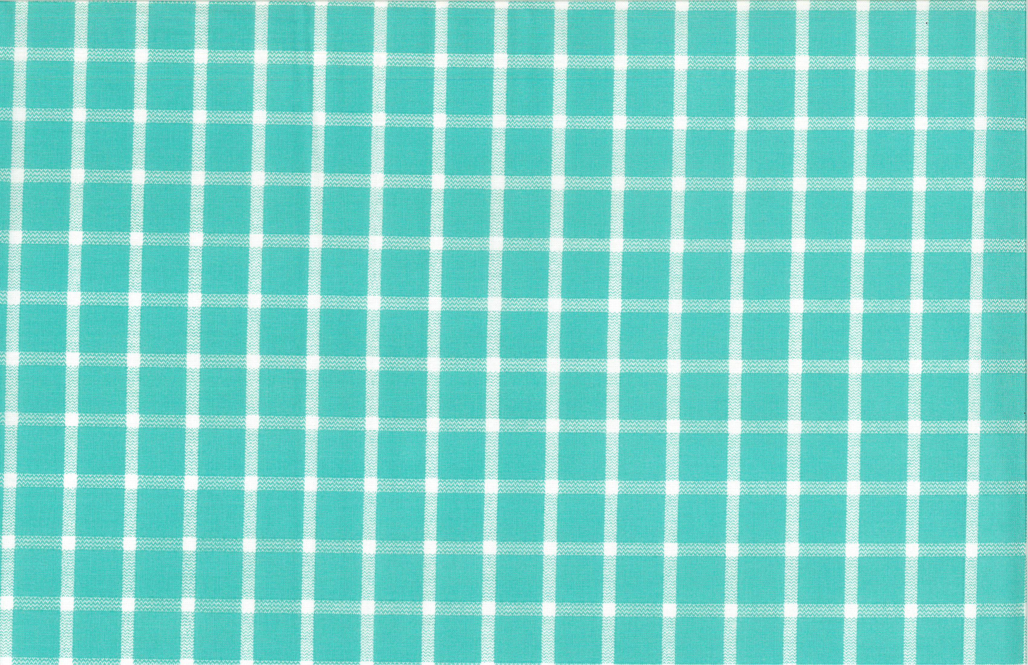 Waverly Inspirations Cotton 44" Picnic Plaid Rev Aqua Color Sewing Fabric by the Yard