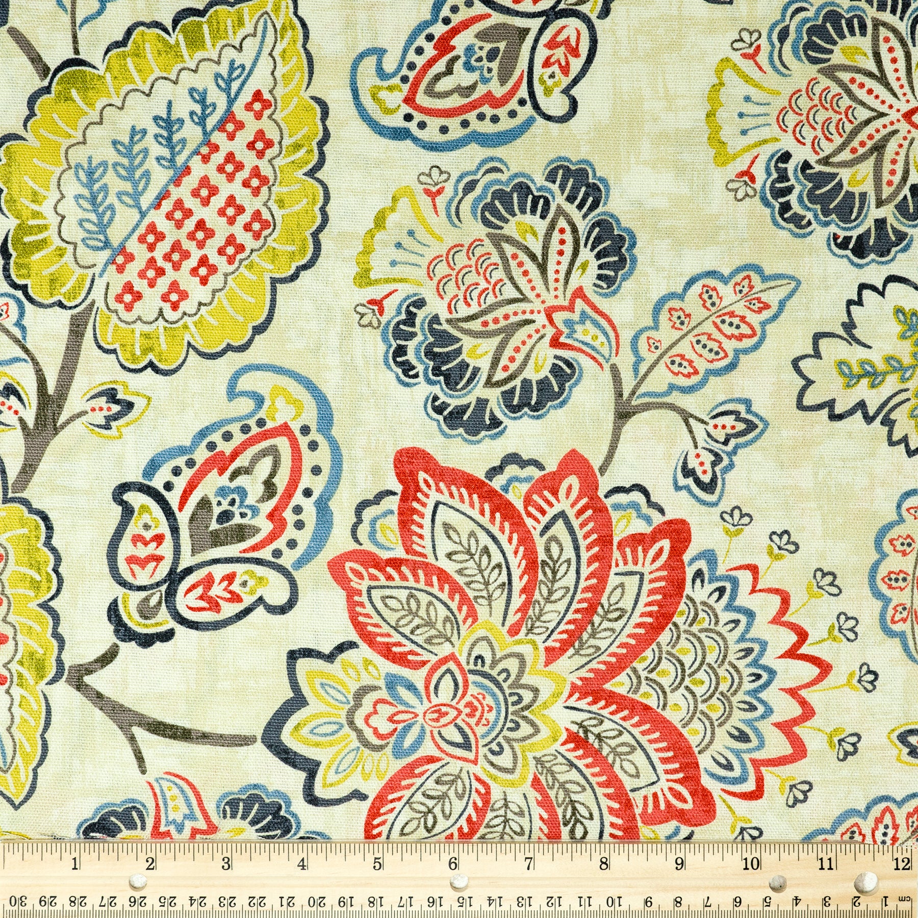 Waverly Inspirations Cotton Duck 54" Jacobean Beige Color Sewing Fabric by the Yard