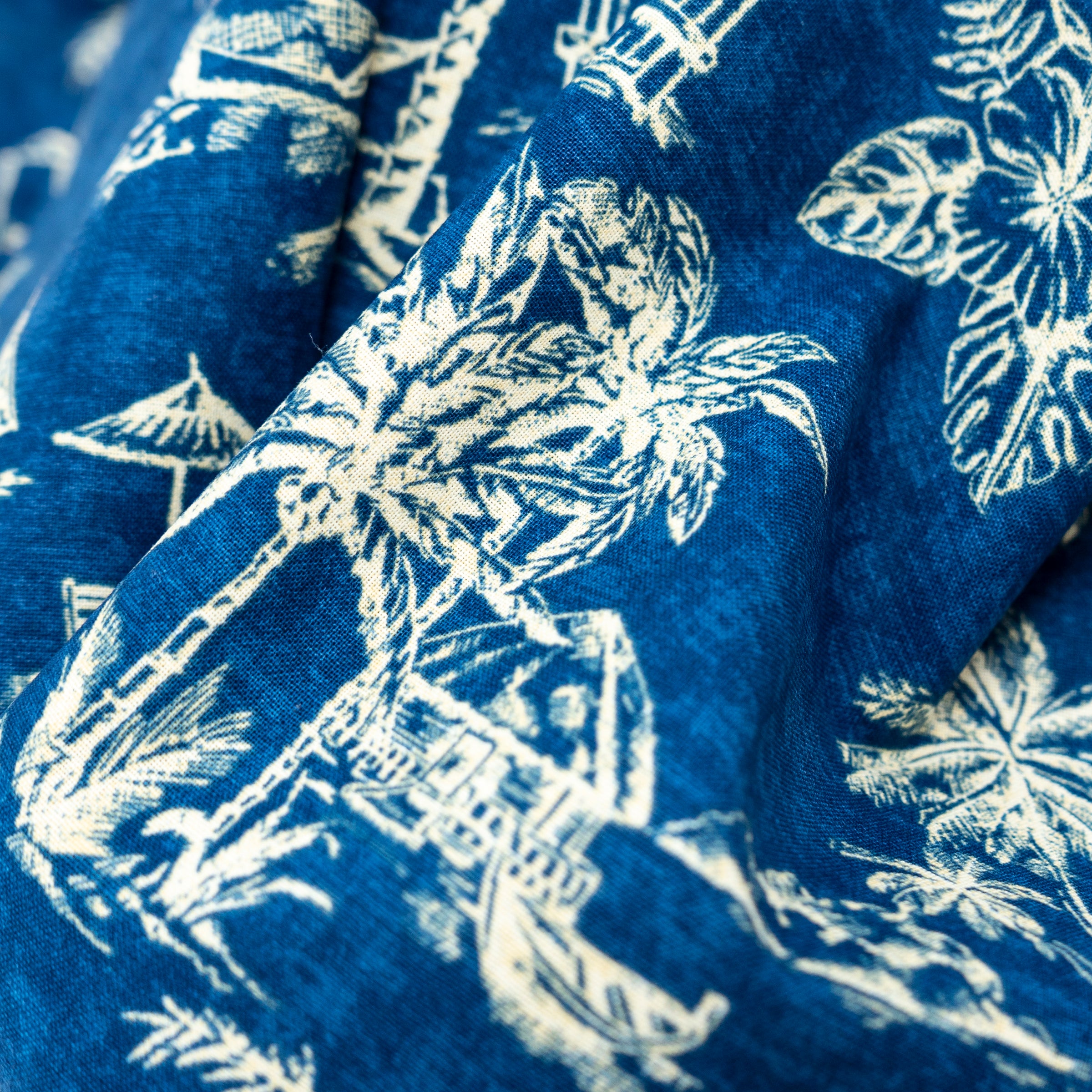 Waverly Inspirations 44" 100% Cotton Tahiti Sewing & Craft Fabric By the Yard, Navy