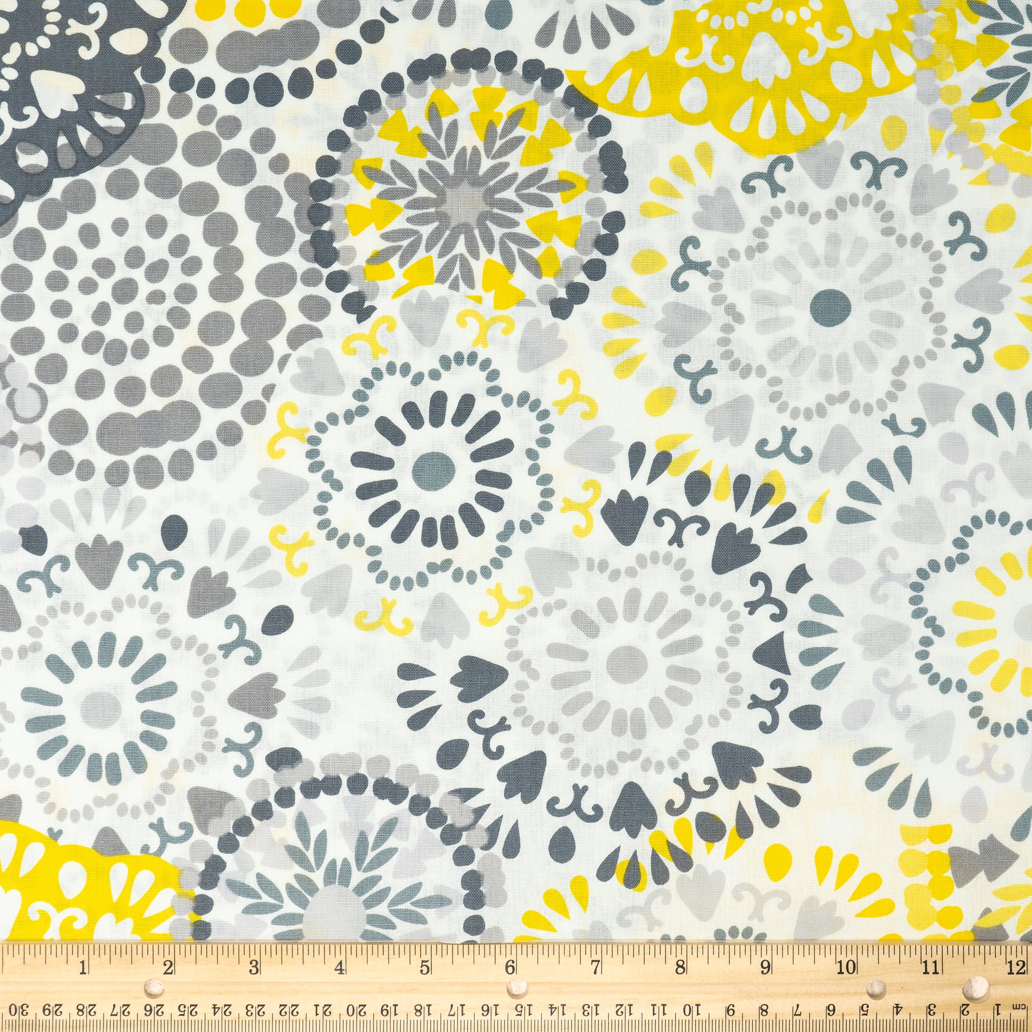 Waverly Inspirations Cotton 44" Big Wheels Steel Color Sewing Fabric by the Yard