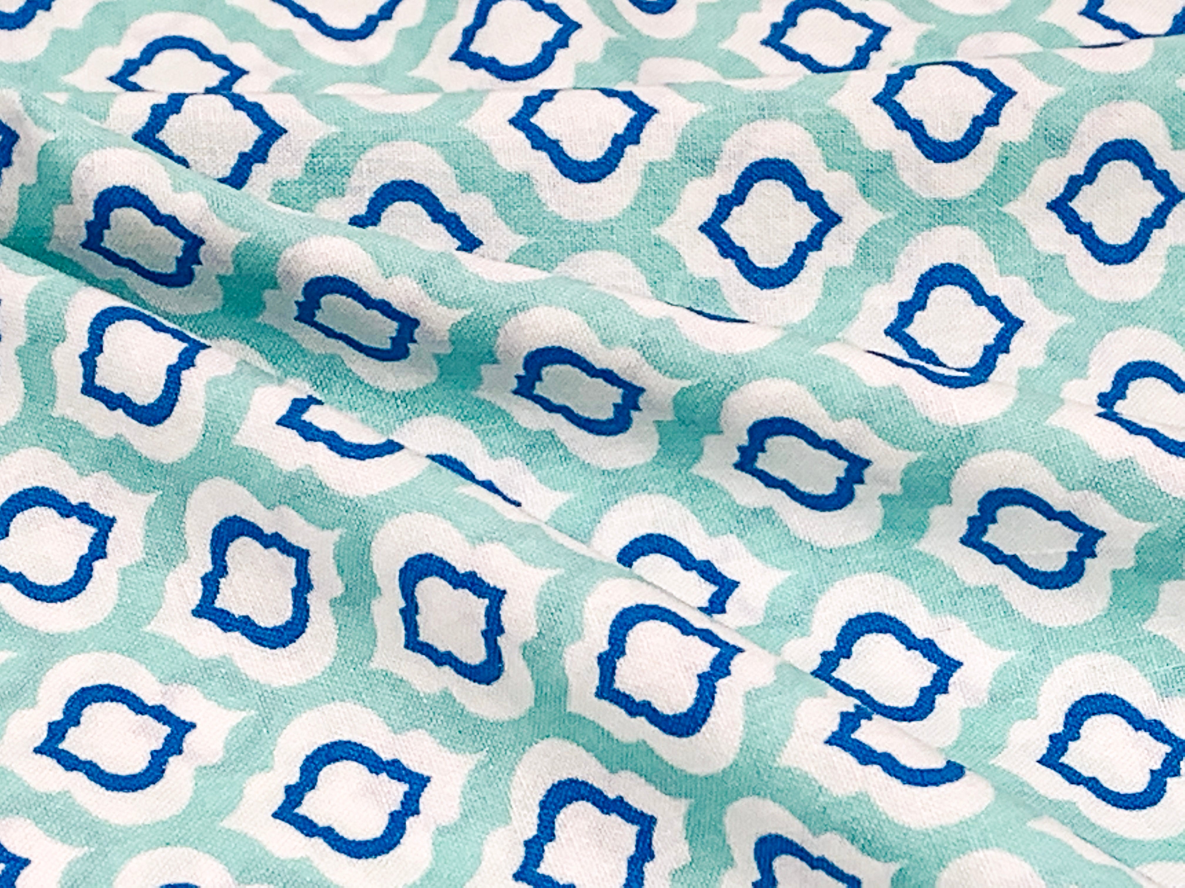 Waverly Inspirations Cotton 44" Rain Drop Aqua Color Sewing Fabric by the Yard