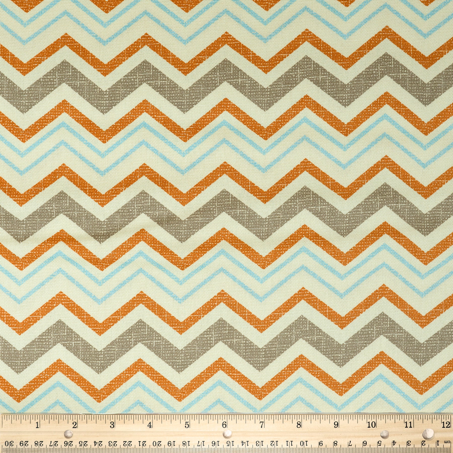 Waverly Inspirations 100% Cotton Duck 45" Width Chevron Adobe Color Sewing Fabric by the Yard