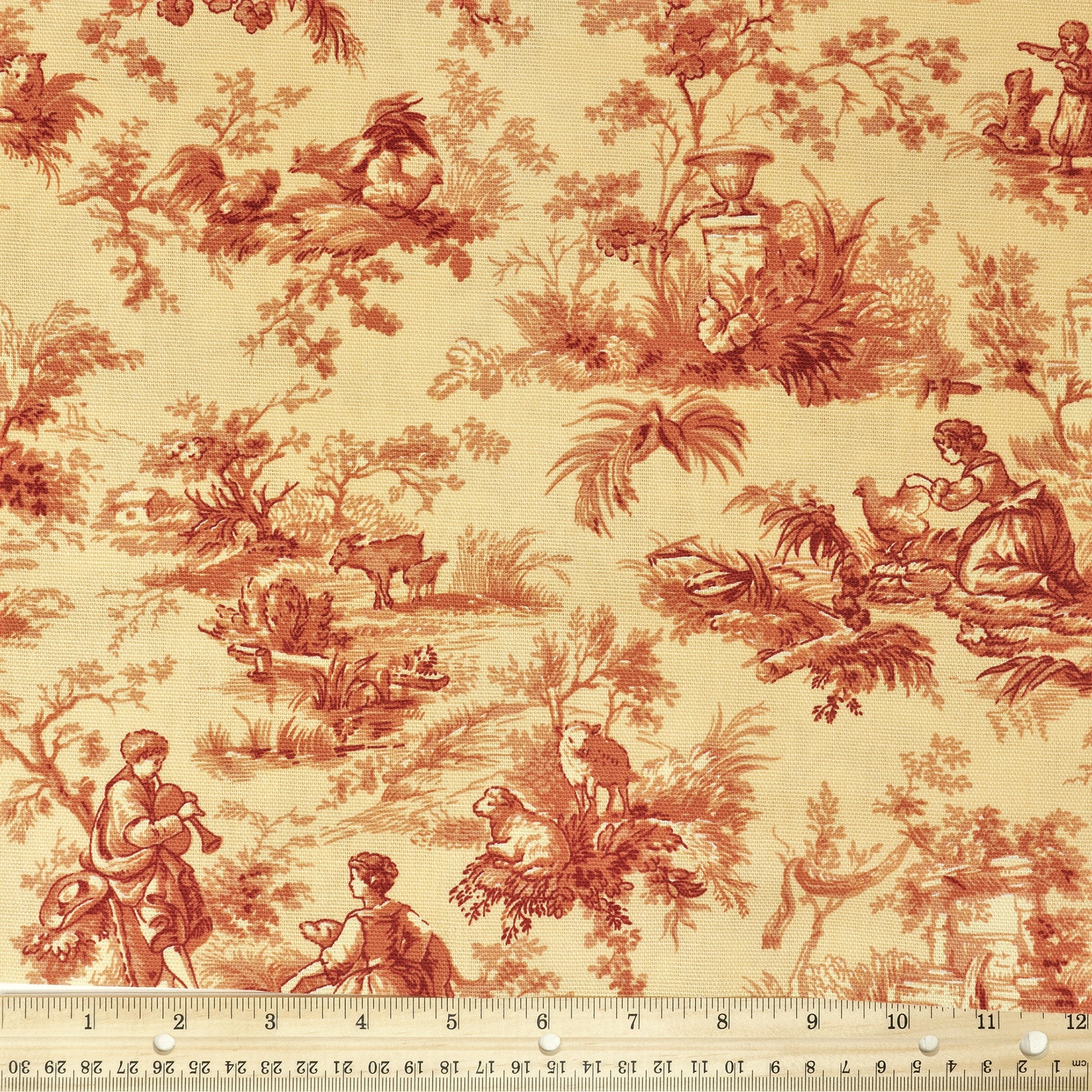 Waverly Inspirations 100% Cotton Duck 45" Width Toile Antique Color Sewing Fabric by the Yard