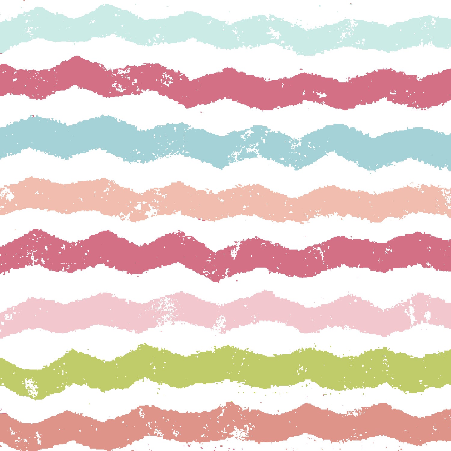 Waverly Inspirations Cotton 44" Crayon Stripe Coral Color Sewing Fabric by the Yard
