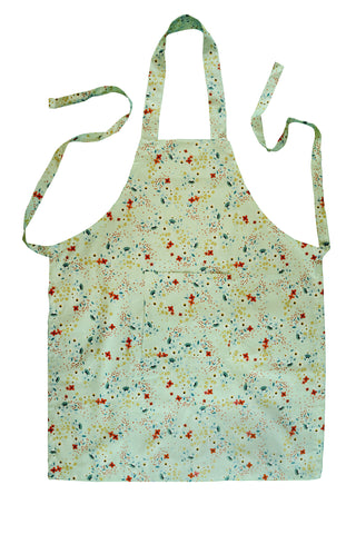 Stitch & Sparkle APRON with pocket, 100% Cotton, Modern Scandinavian, MS Daisy Linden,  One Size Fix For All
