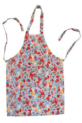 Stitch & Sparkle APRON with pocket, 100% Cotton, Vintage, Rose Cerulean,  One Size Fix For All
