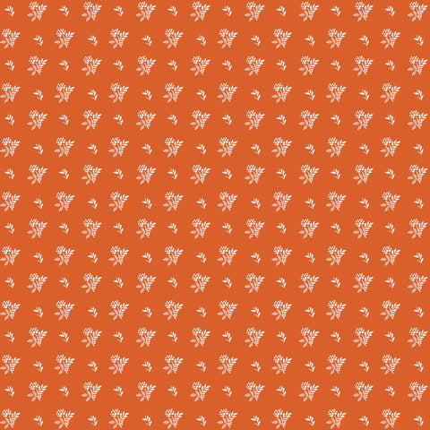 Cotton Print Mn Bouq Orange