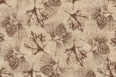Stitch & Sparkle Paul Brent-Lodge Farm-Pine Leaves 100% Cotton Fabric 44" Wide, Quilt Crafts Cut by The Yard